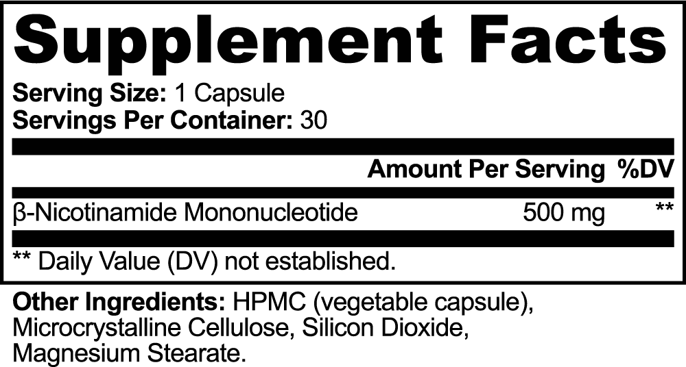 NMN 500 mg Capsules